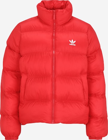 ADIDAS ORIGINALS Демисезонная куртка 'Adicolor' в Красный: спереди