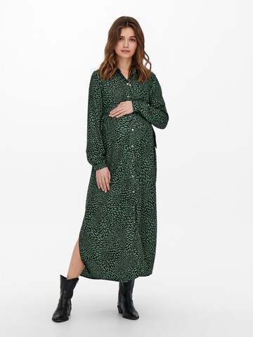 Only Maternity Shirt Dress 'Noelle' in Green