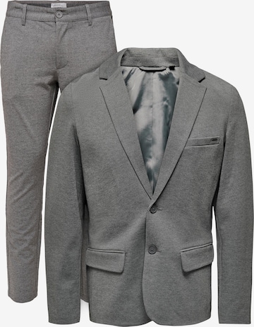 Only & Sons Regular Suit in Grey: front