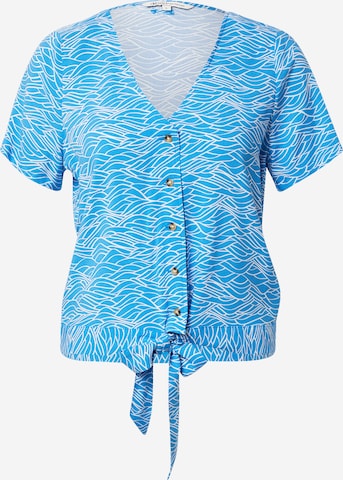 TOM TAILOR DENIM Blouse in Blauw: voorkant