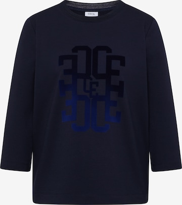 Maglietta di CECIL in blu: frontale