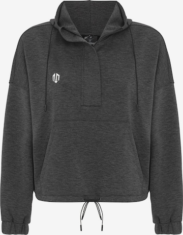 MOROTAI Oversized neulepaita 'OVERSIZED TRAVEL' värissä harmaa: etupuoli