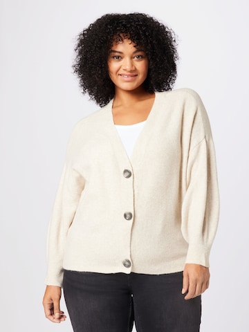 Cardigan SAMOON en beige : devant