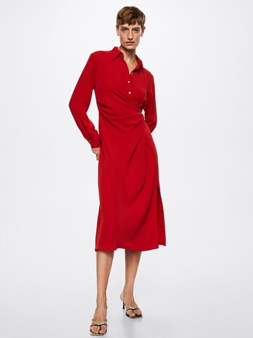 MANGO Shirt Dress 'Wings' in Red: front