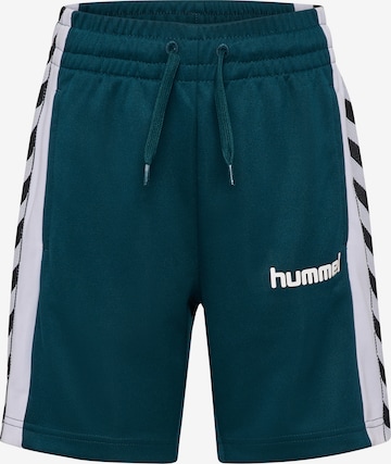 Regular Pantalon de sport Hummel en vert : devant
