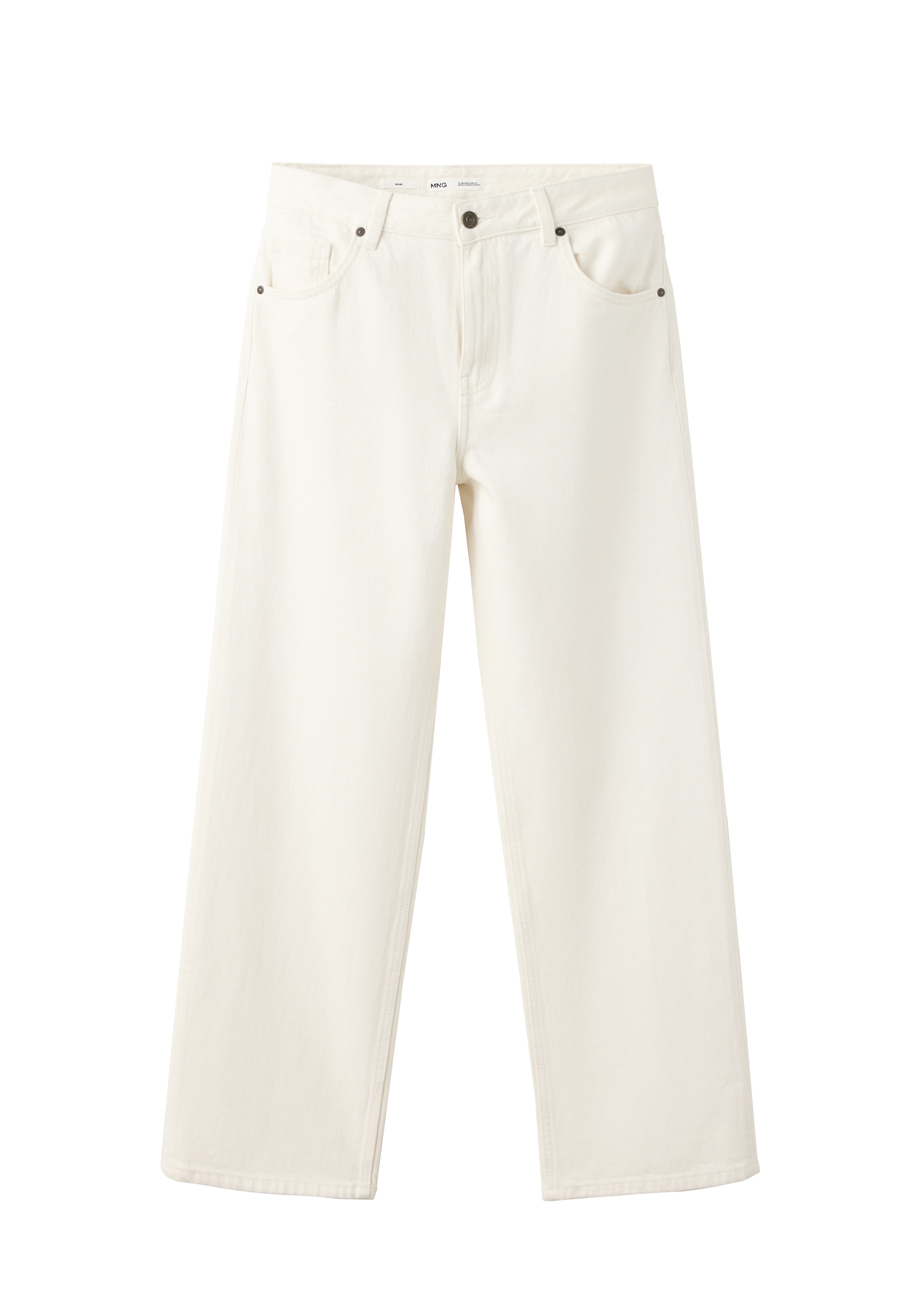 MANGO Regular Jeans 'MIAMI' in Beige: Vorderseite