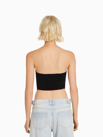 Bershka Top in Schwarz