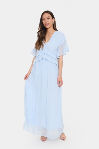 SAINT TROPEZ Jurk 'LindzySZ' in Blauw: voorkant