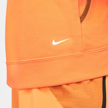 NIKE Athletic Sweatshirt in Orange