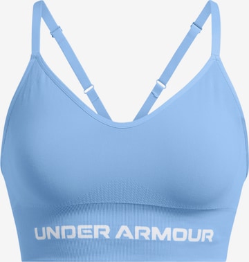 UNDER ARMOUR Sport-BH  ' Vanish Seamless  ' in Blau: Vorderseite