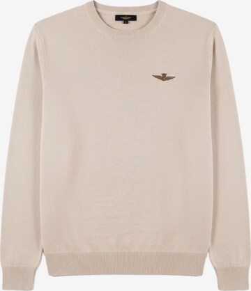 Aeronautica Militare Pullover in Weiß: Vorderseite