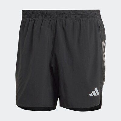 ADIDAS PERFORMANCE Workout Pants 'Run Icons 3-Stripes' in Grey / Black, Item view