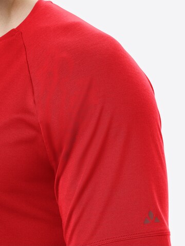VAUDE Functioneel shirt 'Gleann II' in Rood