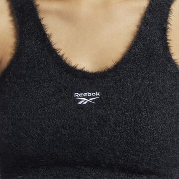 Reebok Vyšívaný top - Čierna