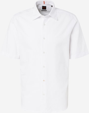 BOSS Regular fit Button Up Shirt 'Rash' in White: front