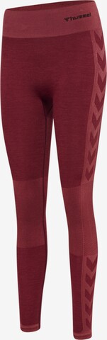 Skinny Pantalon de sport Hummel en rouge