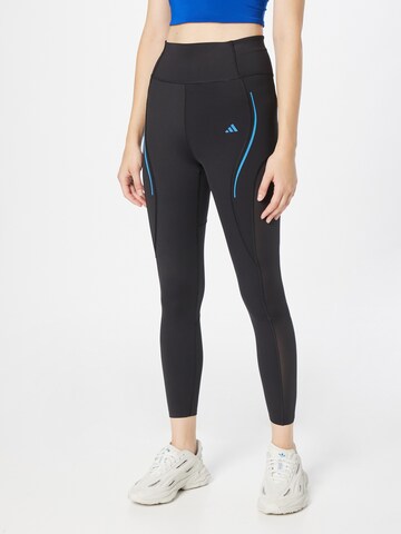 ADIDAS PERFORMANCESkinny Sportske hlače 'Tailored Hiit Luxe ' - crna boja: prednji dio