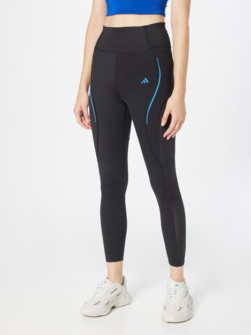ADIDAS PERFORMANCE Skinny Sportovní kalhoty 'Tailored Hiit Luxe ' – černá: přední strana