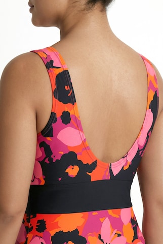 Ulla Popken Bandeau Badpak in Roze