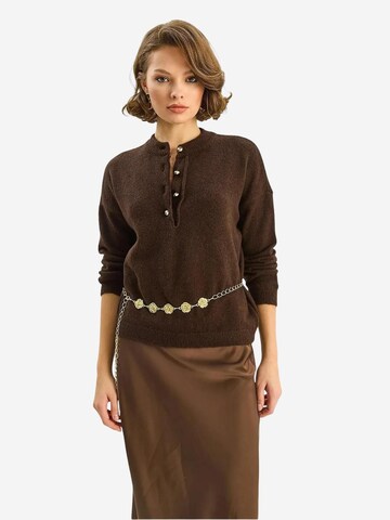 Pull-over Bianco Lucci en marron