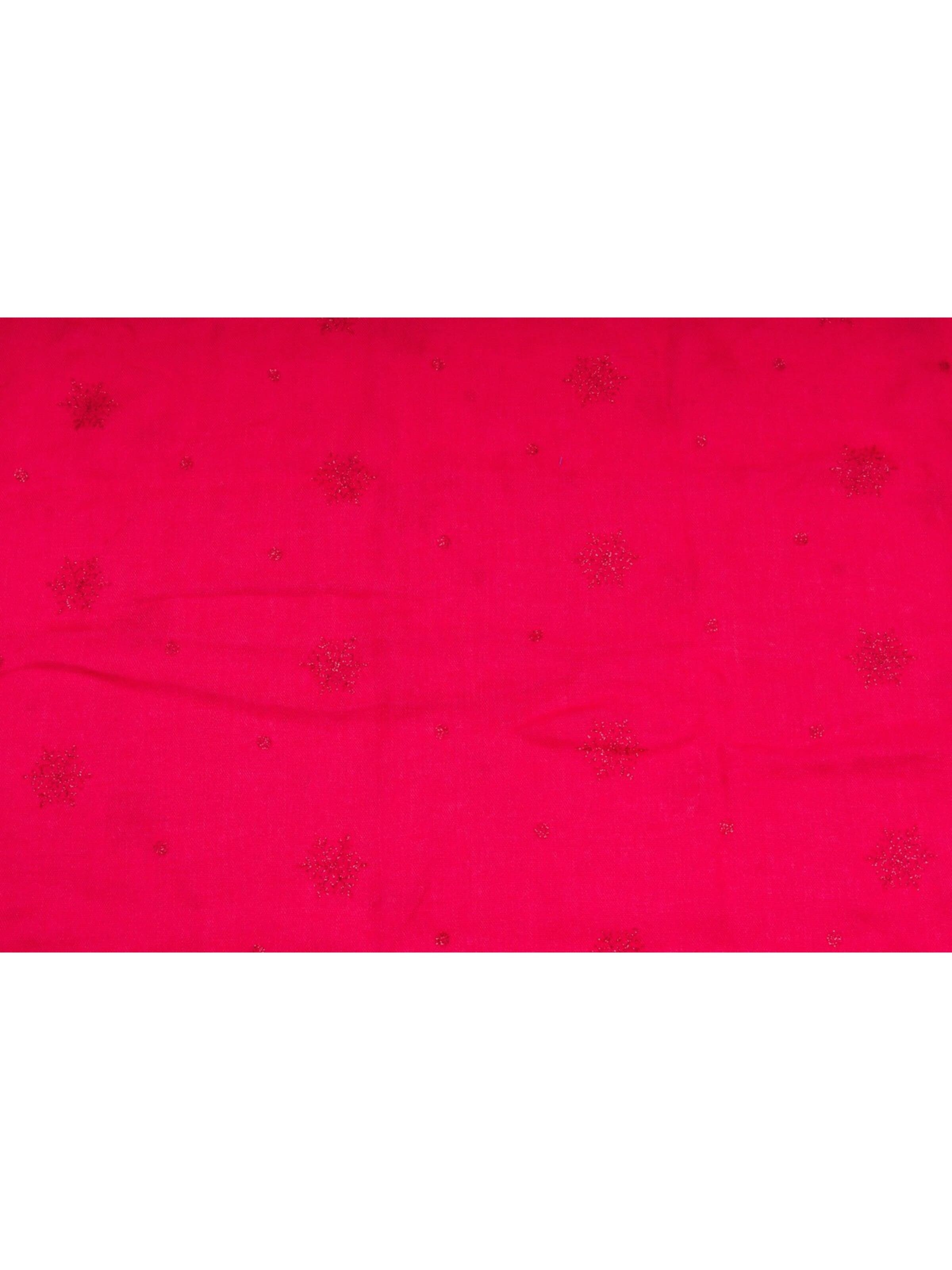 styleBREAKER Loop scarf 'Loop mit glitzerndem Schneeflocken Print' in Red