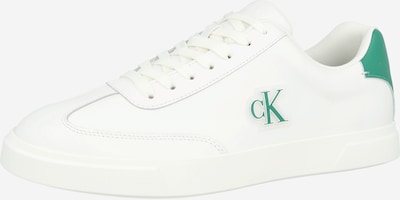 Sportbačiai be auliuko iš Calvin Klein, spalva – žalia / balta, Prekių apžvalga