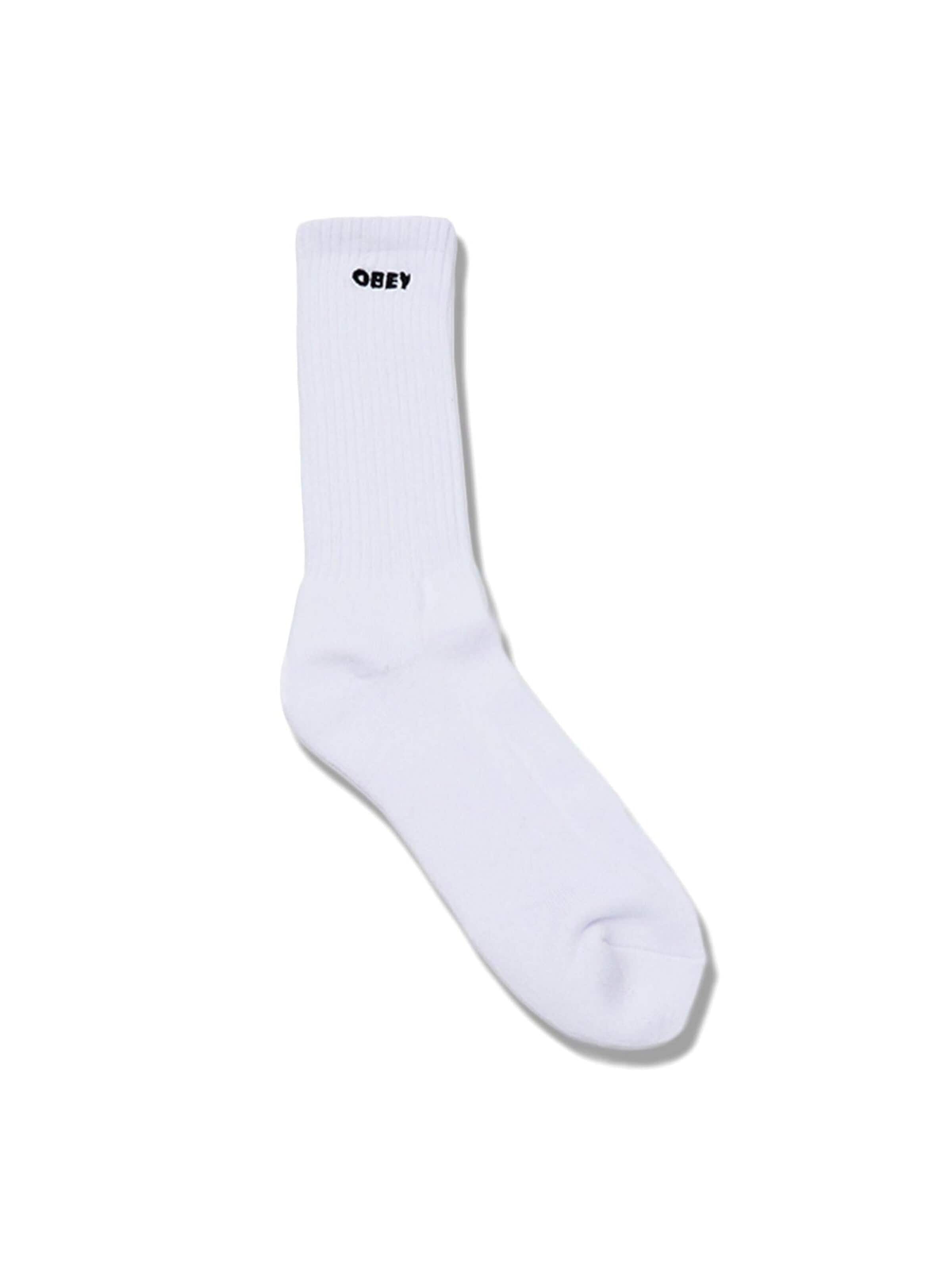 Obey Socken 'Bold Socks White'‌ in Weiß: Vorderseite