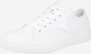 Sneaker bassa 'PRANZE' di GUESS in bianco: frontale