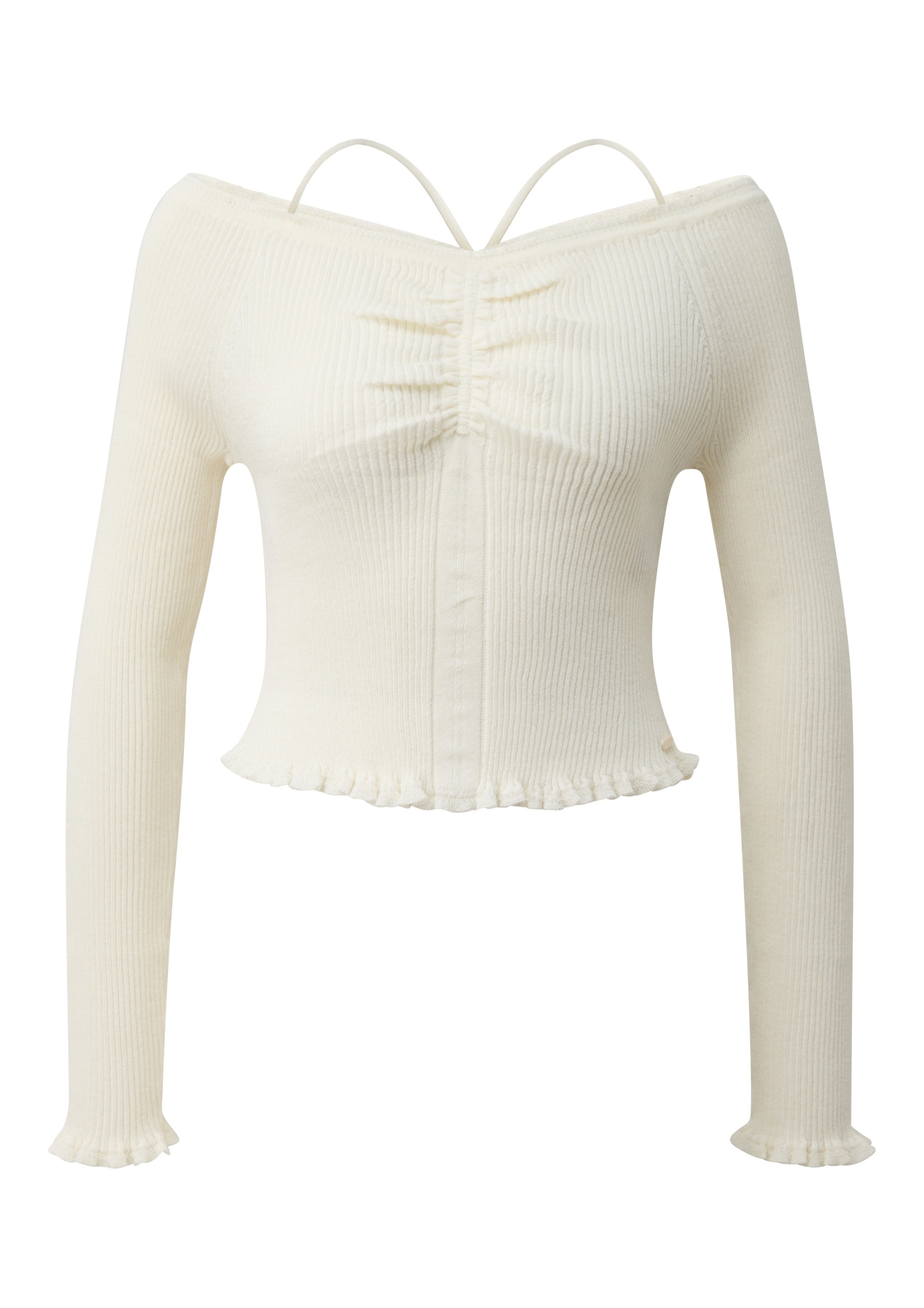 QS Trui in Beige: voorkant