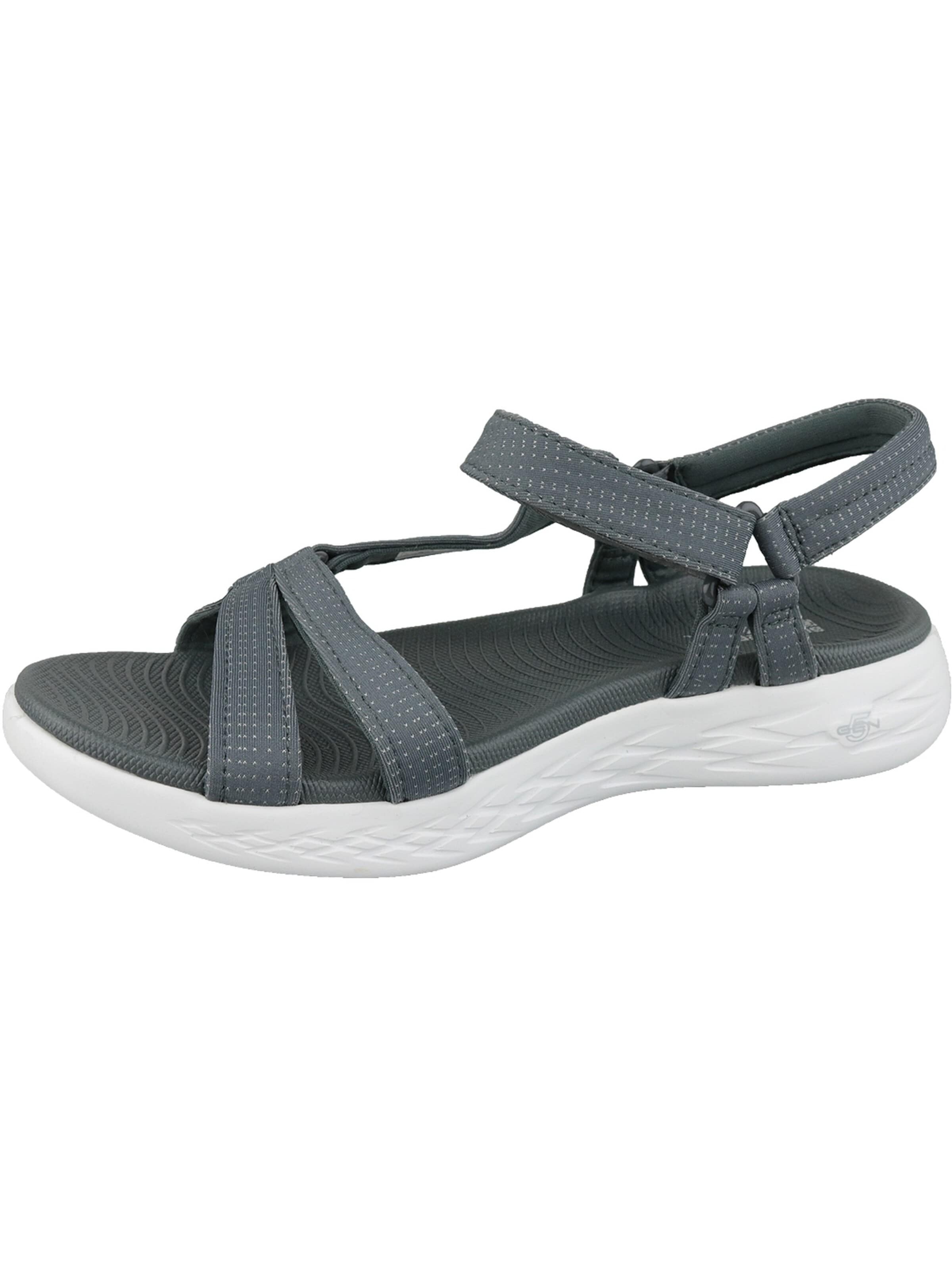 SKECHERS Sandale 'Skechers On the GO 600 - Brilliancy'‌‌‌‌‌‌‌‌ in Grau: Vorderseite