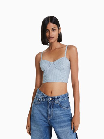 Bershka Top - kék: elől