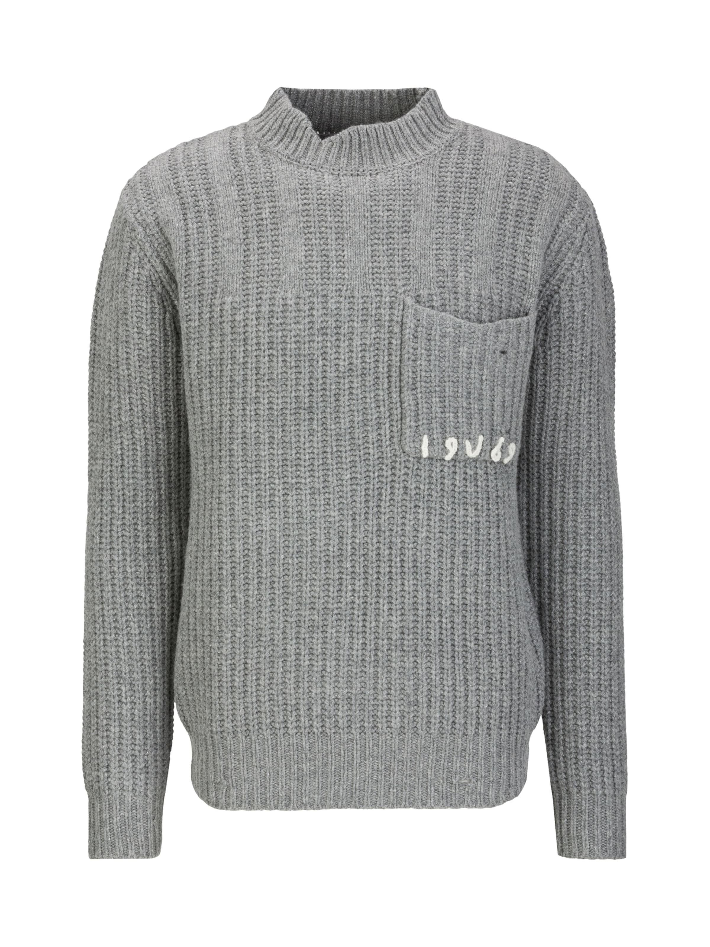 19V69 ITALIA Pullover 'Areo' i grå: forside