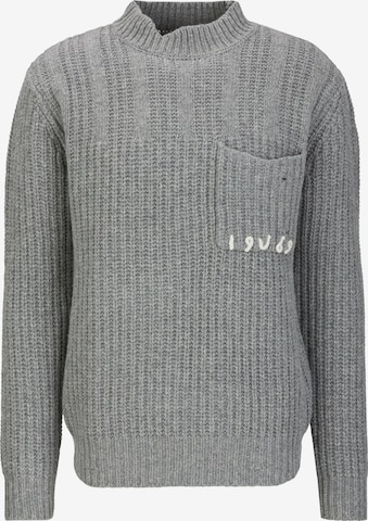 19V69 ITALIA Neulepaita 'Areo' värissä harmaa: etupuoli