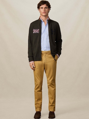 Hackett London Gebreid vest 'HERITAGE' in Groen