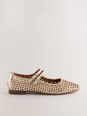 Next Odprte balerinke 'Forever Comfort' | zlata barva