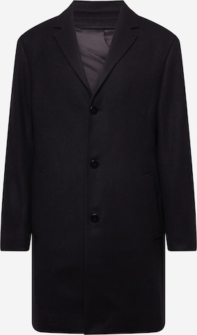 Calvin Klein Between-Seasons Coat in Black: front