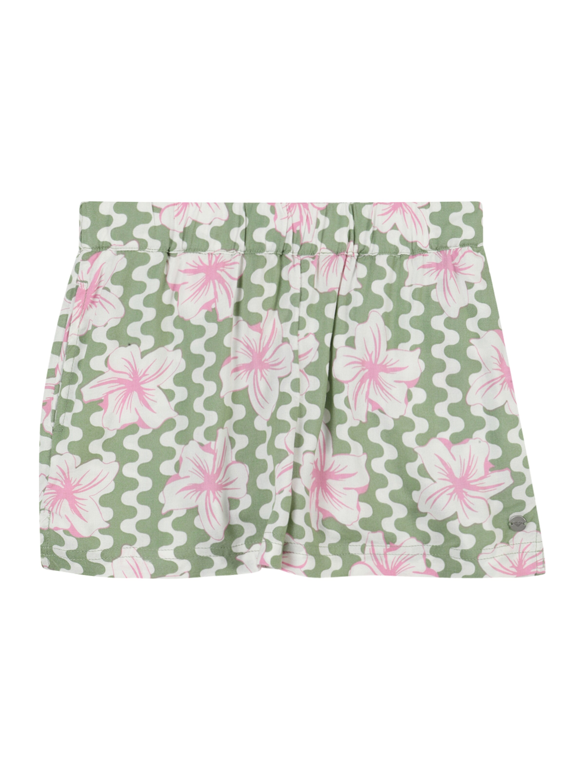 ROXY Štandardný strih Nohavice - Zelená: predná strana