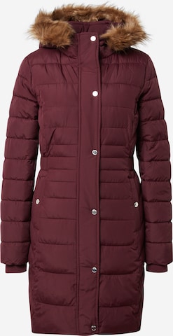 HOLLISTER Zimní kabát – červená: přední strana