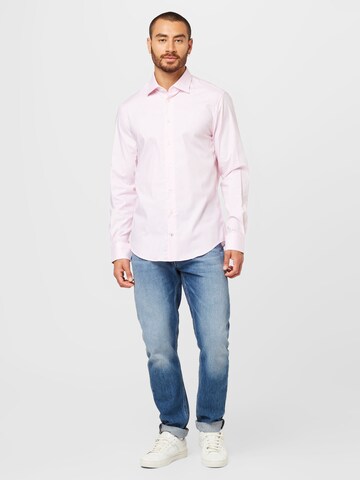 TOMMY HILFIGER Regular Fit Hemd in Pink