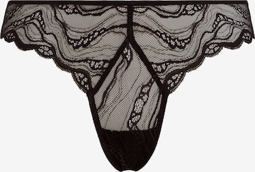 Tanga 'Instinct' de la Calvin Klein Underwear pe negru: față