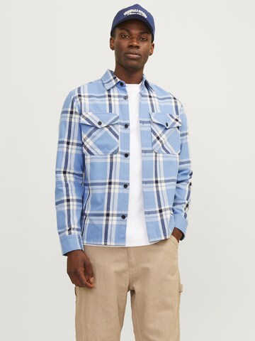 Fit confort Chemise JACK & JONES en bleu : devant