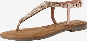 Tongs Tamaris en rose : devant