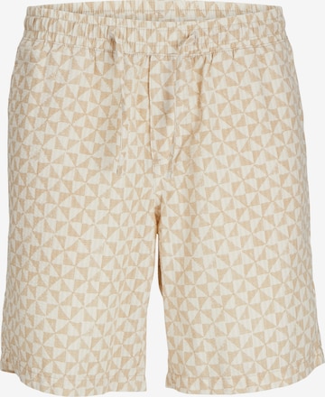 JACK & JONES Broek 'AIDEN LUKE' in Beige: voorkant