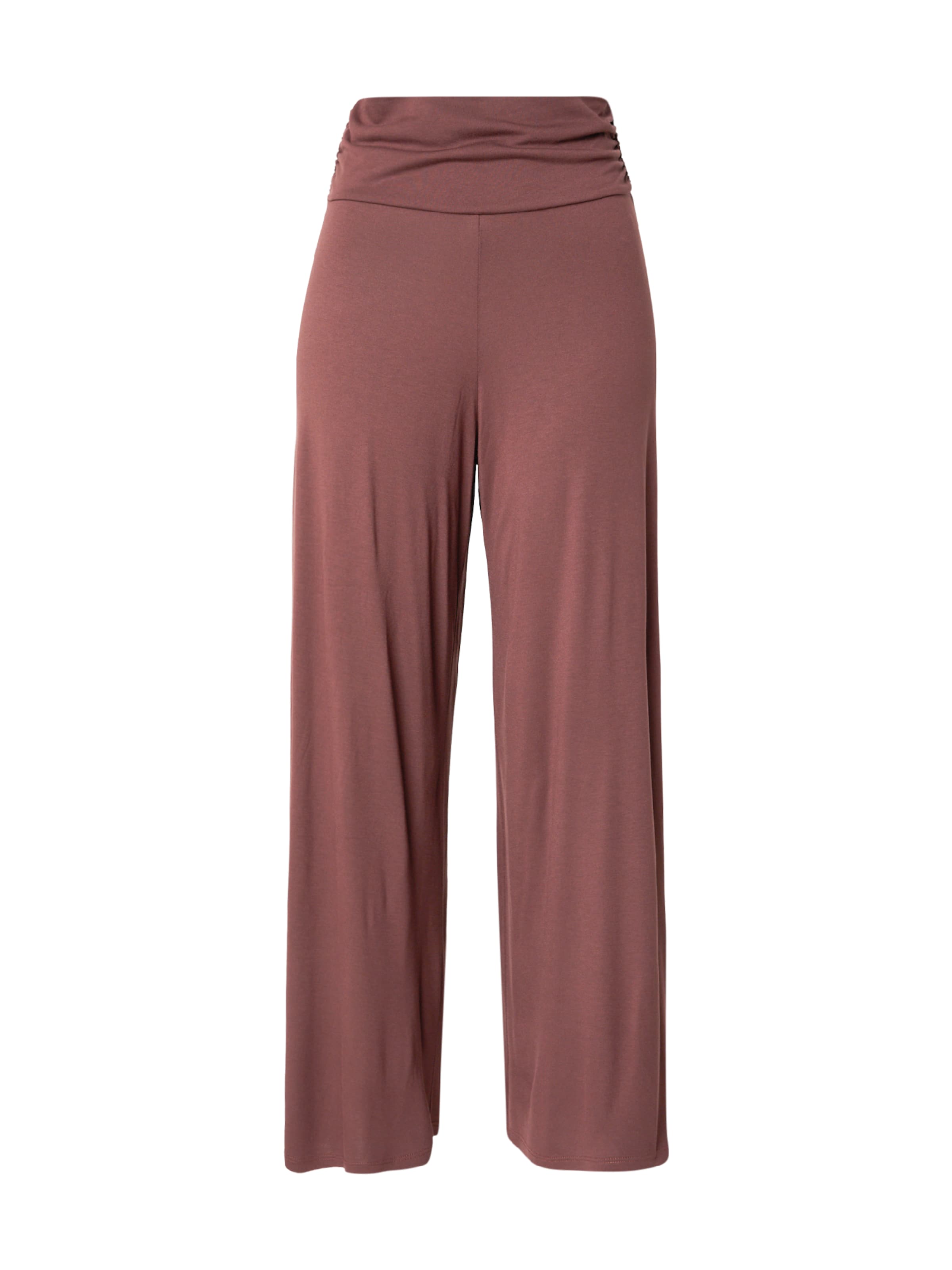 ABOUT YOU Wide leg Byxa 'Josepha' i brun: framsida