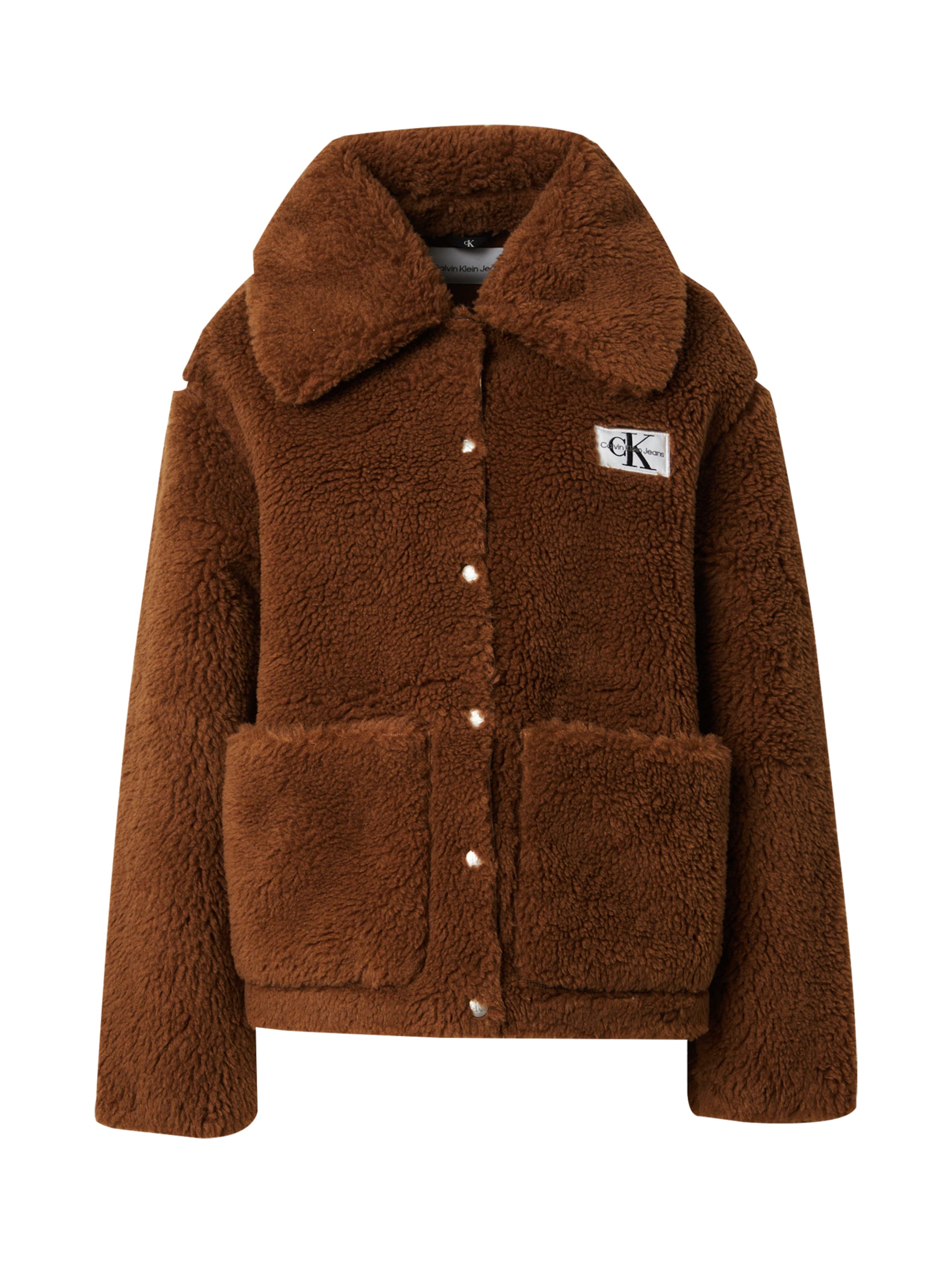 Calvin Klein Jeans Between-Season Jacket 'Sherpa' in Brown ABOUT YOU