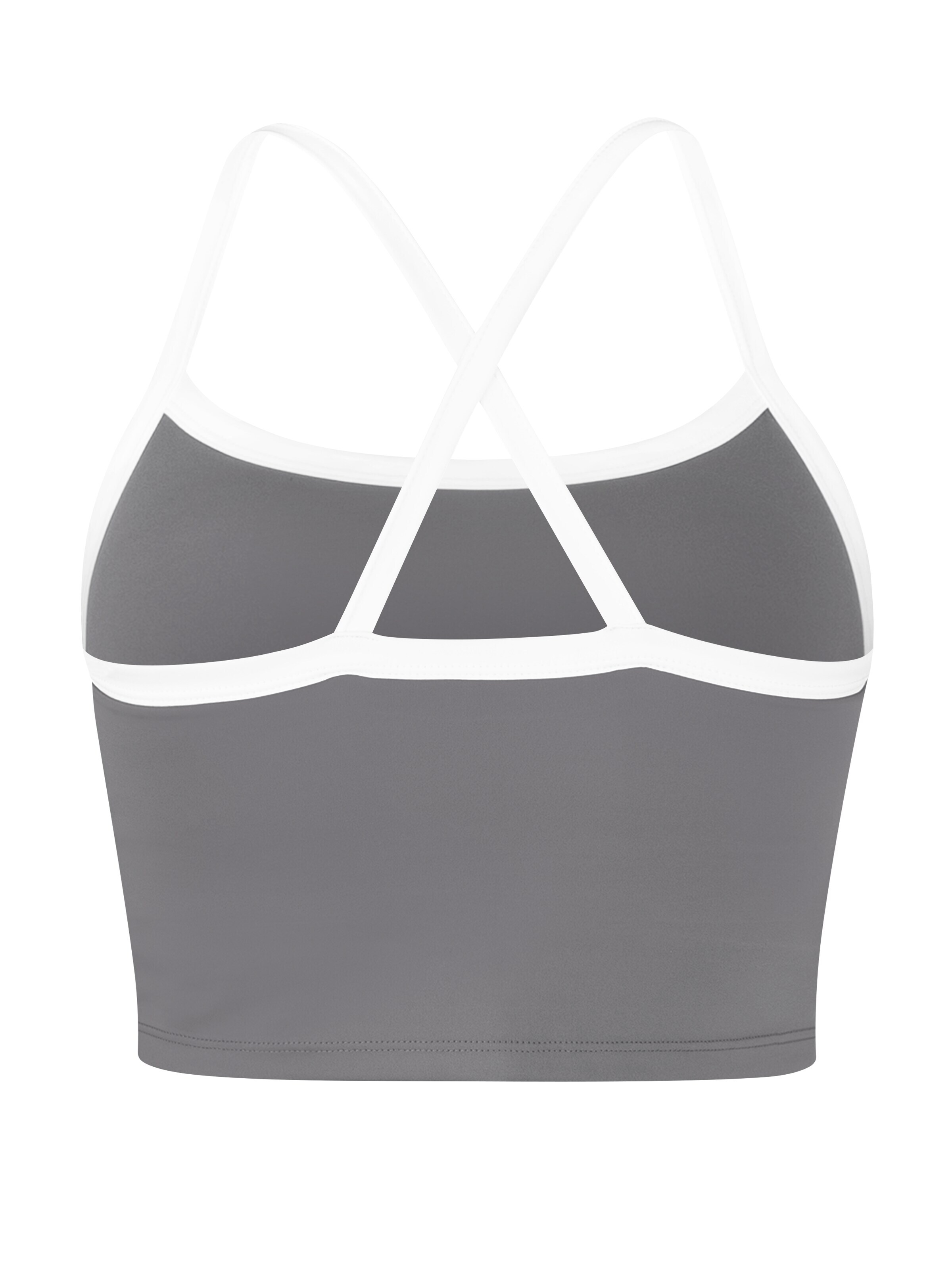 Circle Five Sporttop 'Sporttop Damen | Sport-BH mit integriertem BH & Cups | Fitness, Gym Bra & Yoga Top' in Grijs