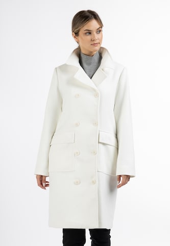 DreiMaster Klassik Between-Seasons Coat in White: front