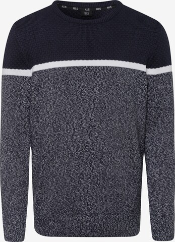 HIS JEANS Pullover in Blau: front