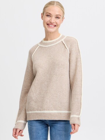 Pull-over ' NINNA W.' b.young en beige : devant