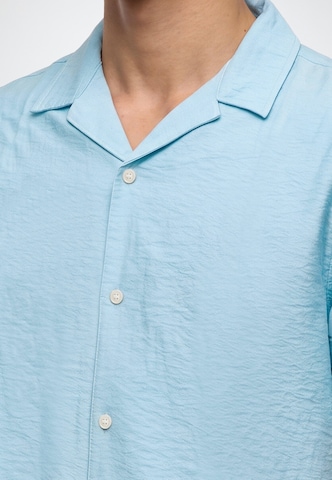 JACK & JONES Regular fit Skjorta 'JORLUKE BILLYBURG' i blå: framsida